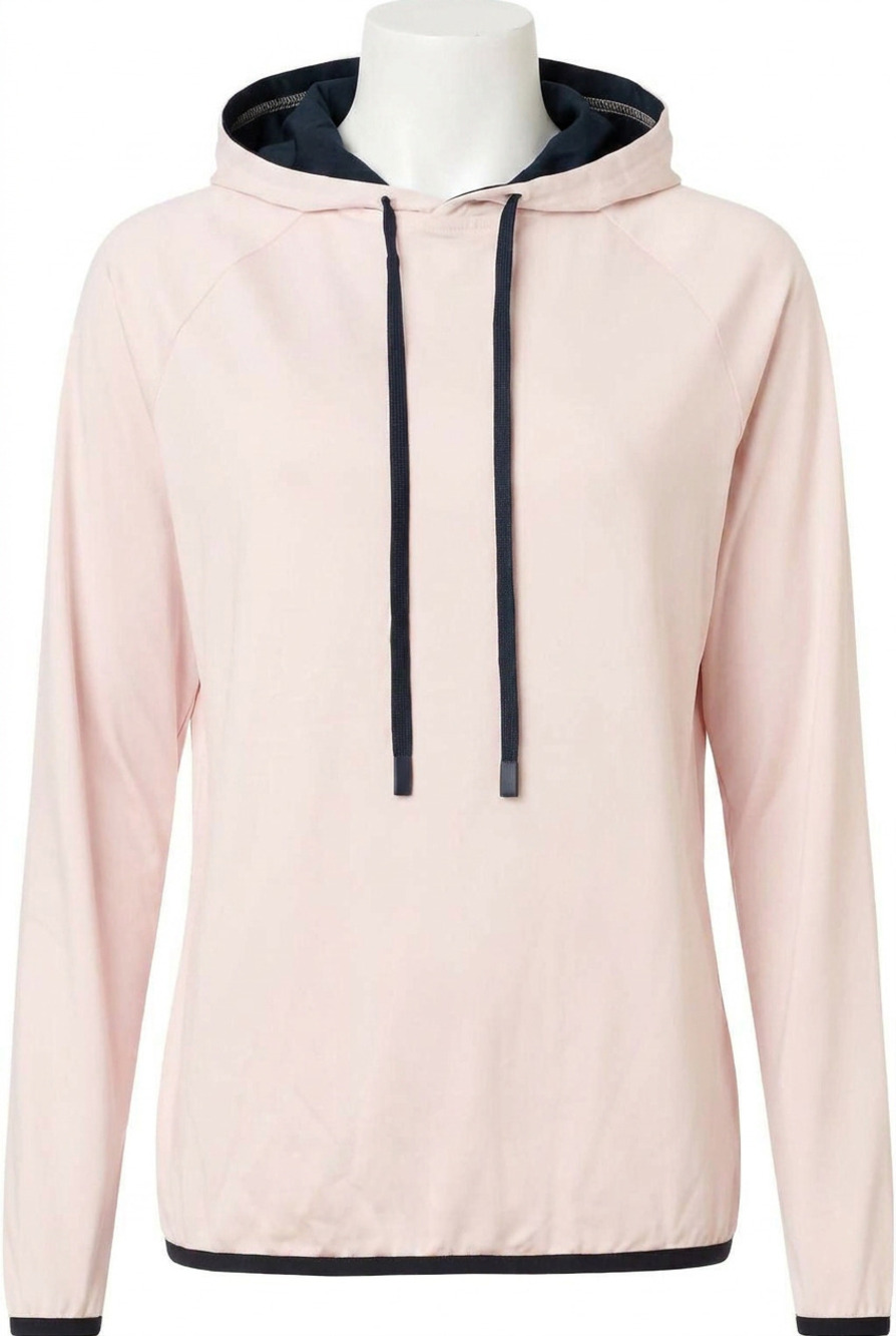 NEW ABACUS SPORTSWEAR US women's loop long sleeves drycool golf hoodie in blosso